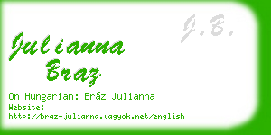 julianna braz business card